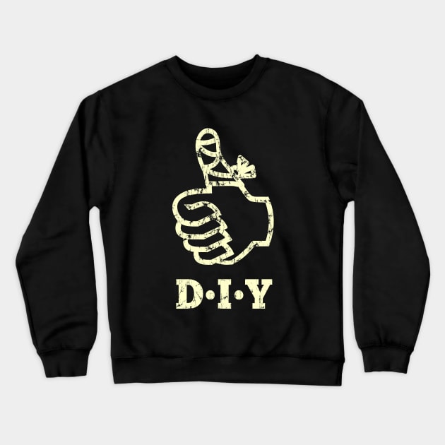 Thumbs Up to DIY! (cream) Crewneck Sweatshirt by JoeP